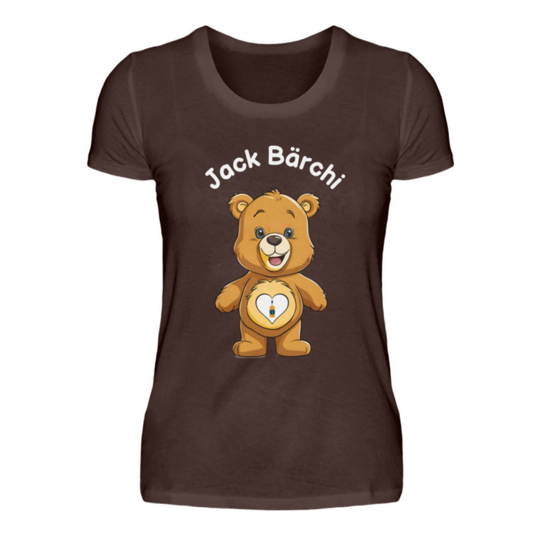 Glücksbärchi Tshirt Frau Jack Bärchi braun