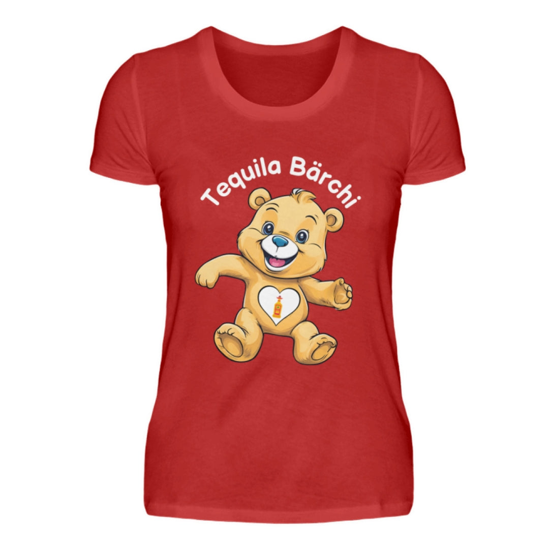 Glücksbärchi Tshirt Frau Tequila Bärchi rot
