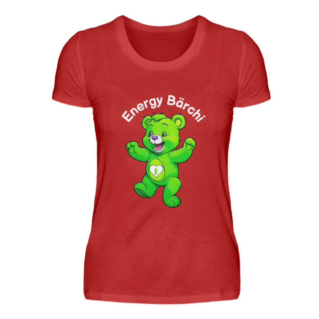 Glücksbärchi Tshirt Frau Energy Bärchi rot