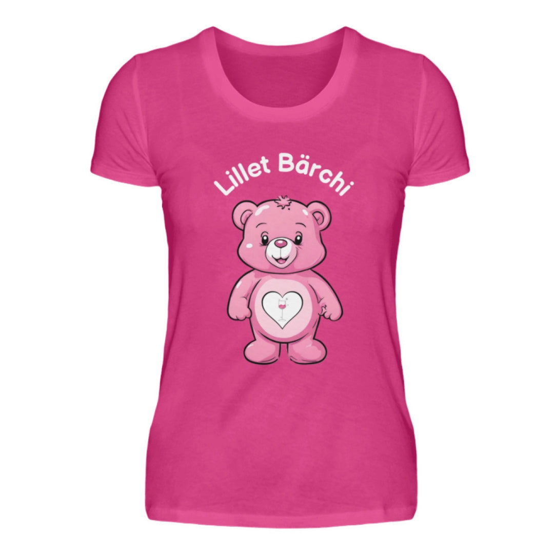 Glücksbärchi Tshirt Frau Lillet Bärchi pink