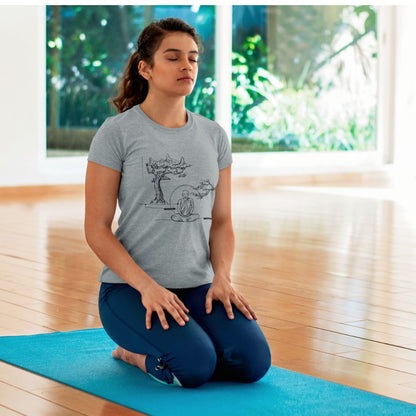 MEDITATION | Damen Melange T-Shirt