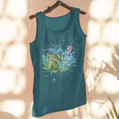 OCEAN Turtle | Damen Organic Tanktop