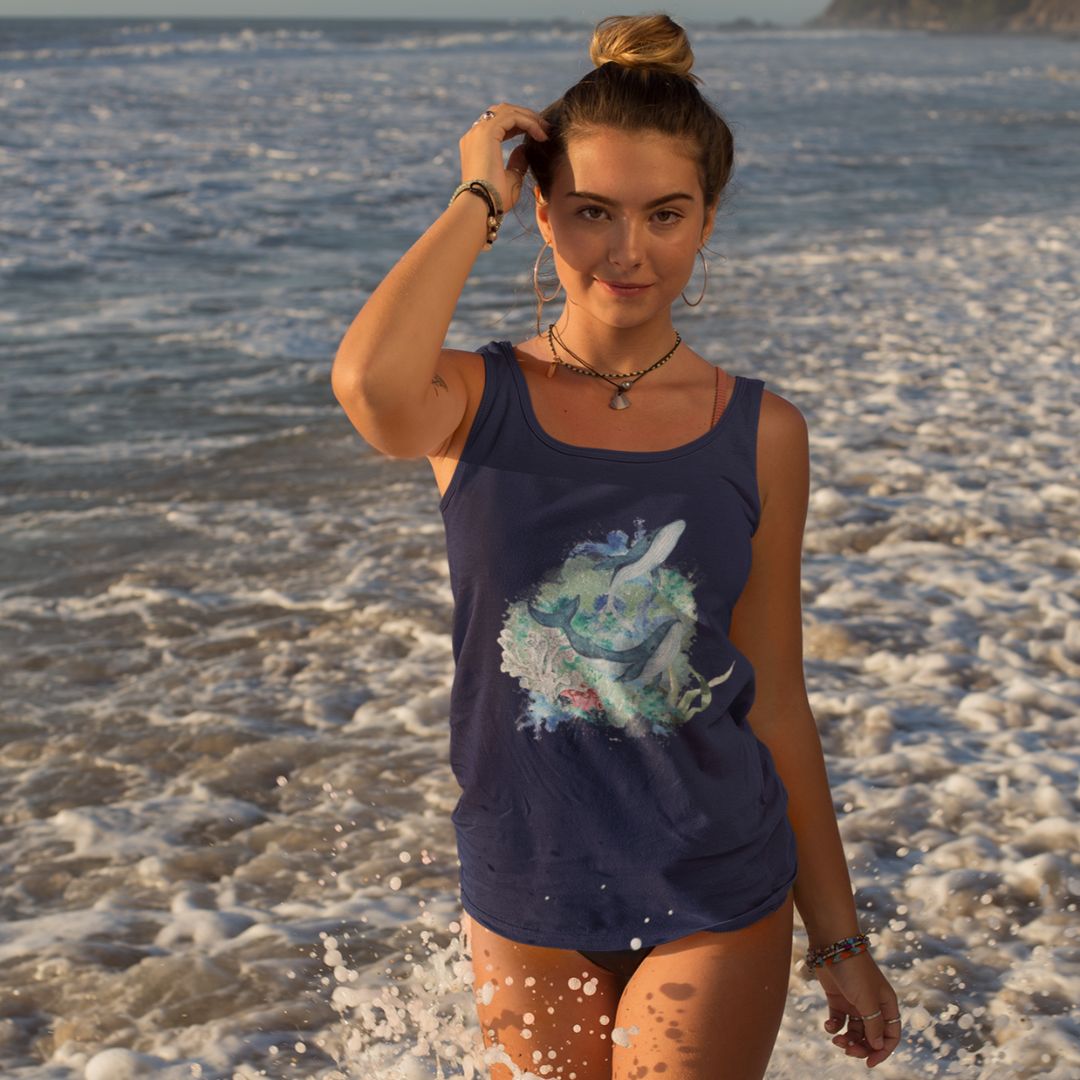 OCEAN Whale | Damen Organic Tanktop