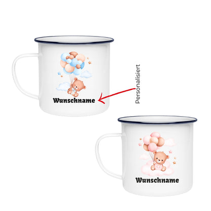 BÄR - personalisiert | Emaille Tasse