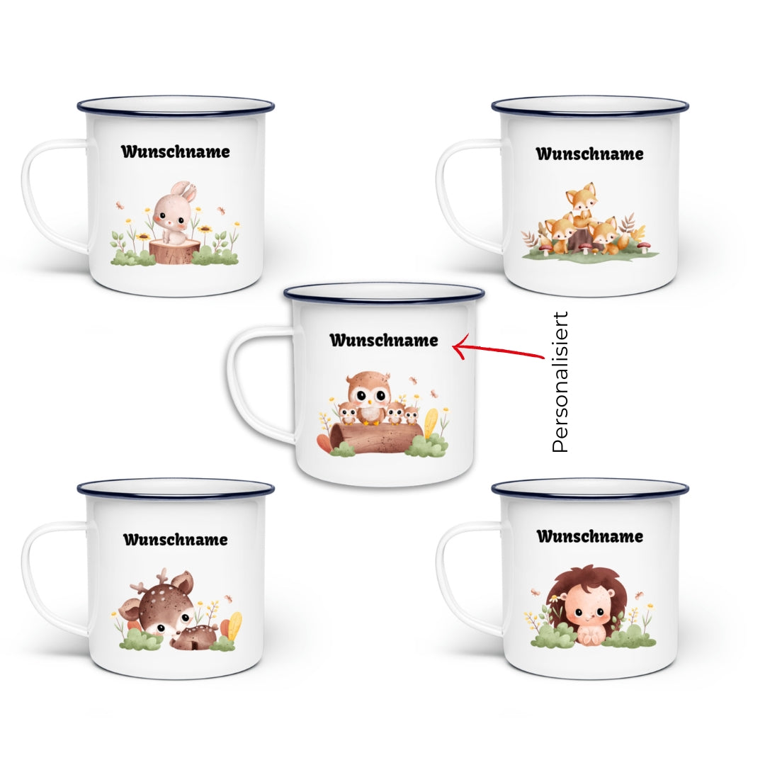 HERBST - personalisiert | Emaille Tasse