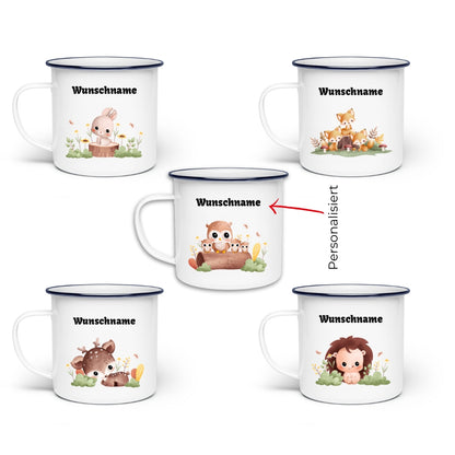 HERBST - personalisiert | Emaille Tasse