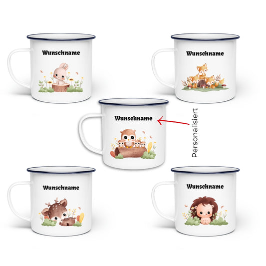 HERBST - personalisiert | Emaille Tasse