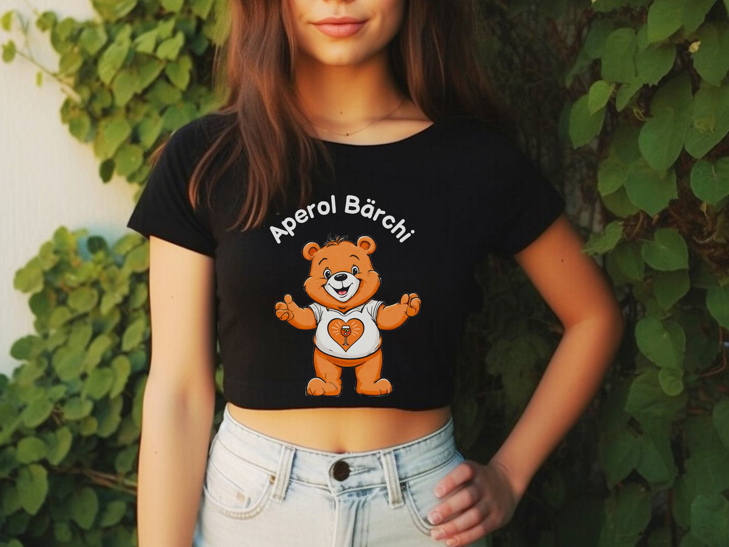 Aperol Bärchi | Damen Organic Crop Top