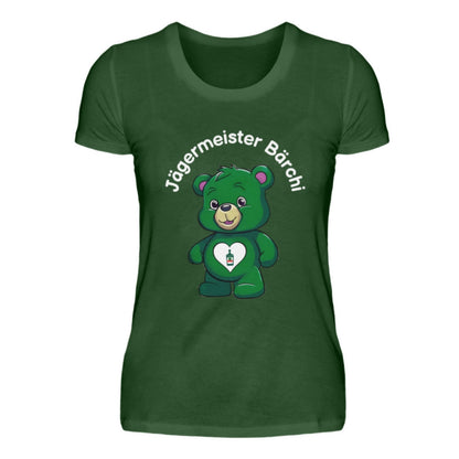 Glücksbärchi Tshirt Frau Jägermeister Bärchi grün