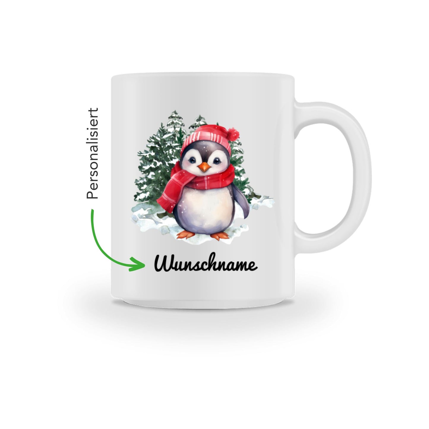 Pinguin - personalisiert | Tasse