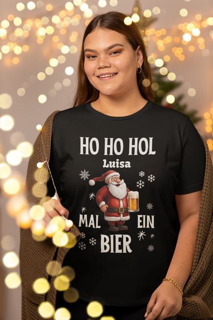 HO HO HOL Bier Santa - personalisiert | Damen Premium Shirt